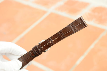 Handmade Brown Alligator Vietnam Minimalist Leather Watch Strap