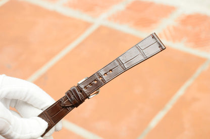 Handmade Brown Alligator Vietnam Minimalist Leather Watch Strap