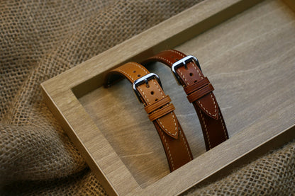 Handmade Vegtan Tan Leather Watch Strap - Personalized Premium Quality