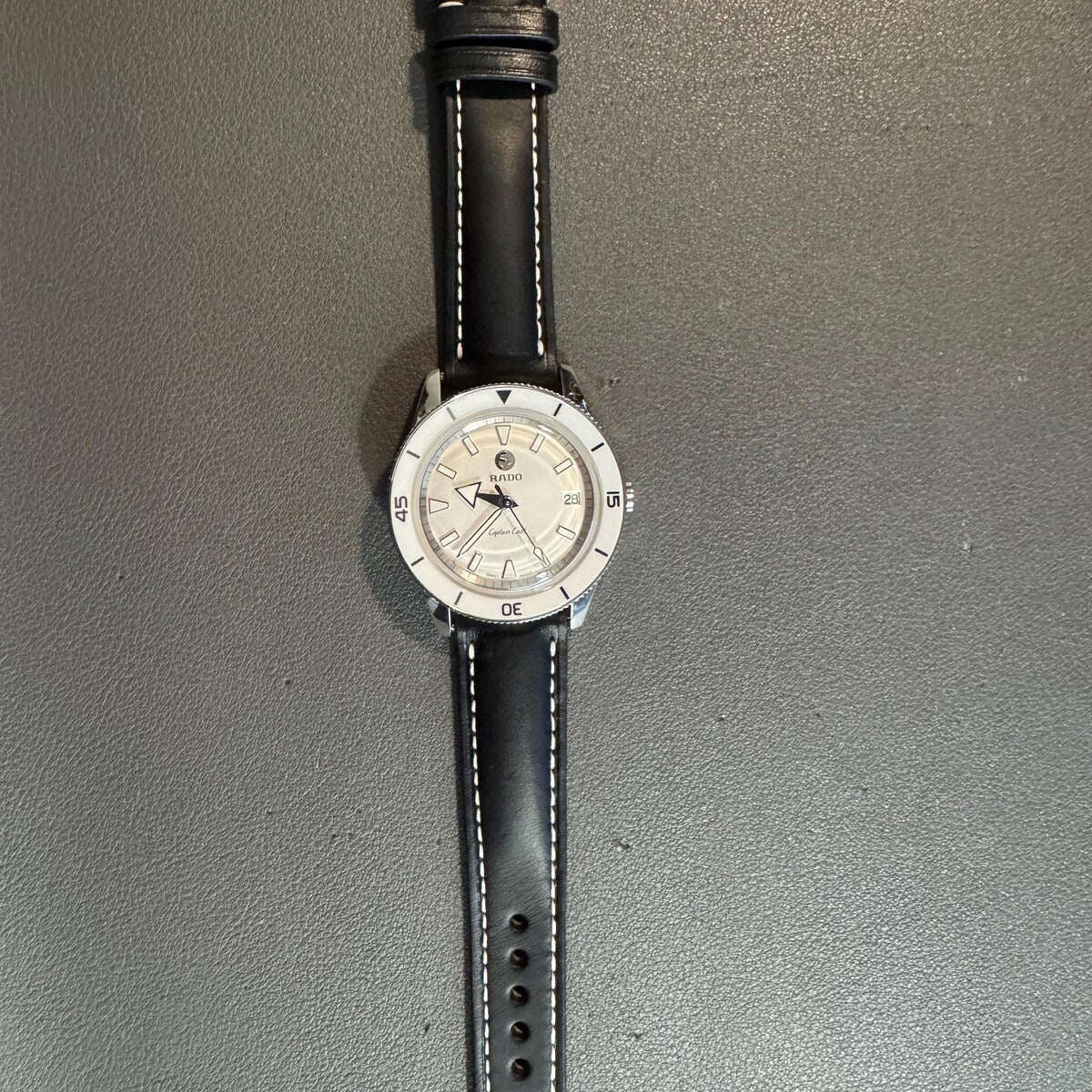 Handmade Vegtan Black Leather Watch Strap - Premium Quality