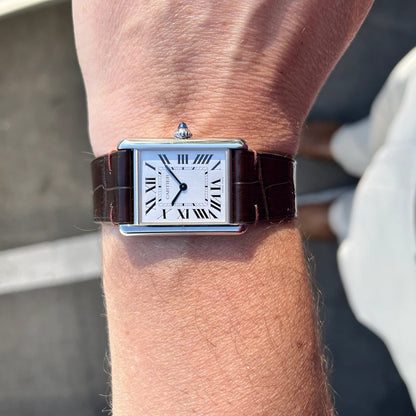 Handmade Brown Alligator Vietnam Minimalist Leather Watch Strap