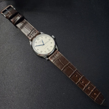 Handmade Brown Alligator Vietnam Minimalist Leather Watch Strap