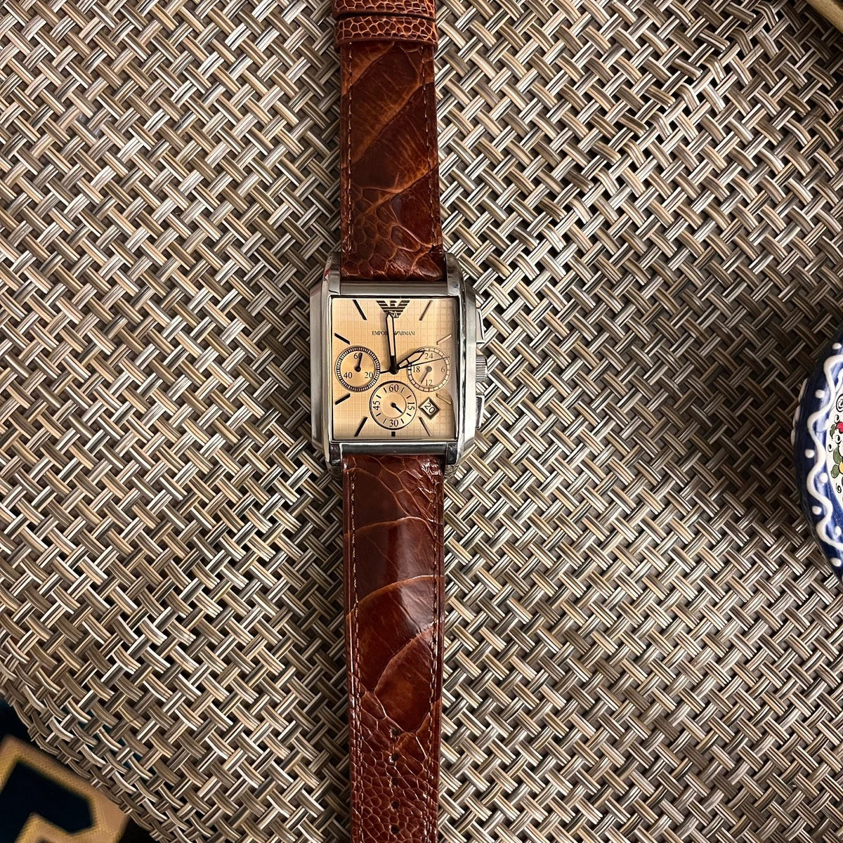 Handmade Ostrich Light Brown Leather Watch Strap - Premium Exotic