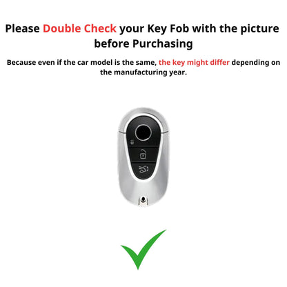 Handmade Epsom Leather Key Fob Case for Mercedes-Benz – Scratch Resistant & Luxury