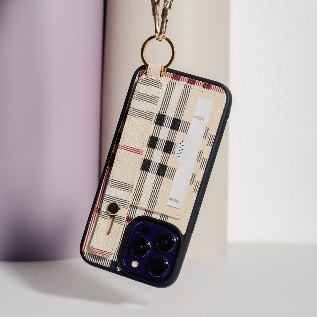 Authentic Burberry Canvas iPhone Case - Card Holder for iPhone 17-11